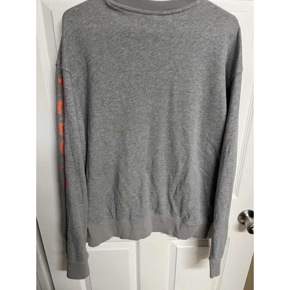 adidas Peloton Gray Graphic Jersey Sweatshirt Crew Neck M Men's - Picture 3 of 5